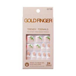 GOLD FINGER TRENDY TOENAILS. GDT06
