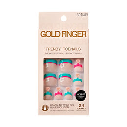 GOLD FINGER TRENDY TOENAILS. GDTW09