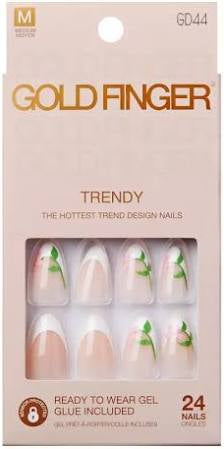 Gold Finger Trendy nails. GD44