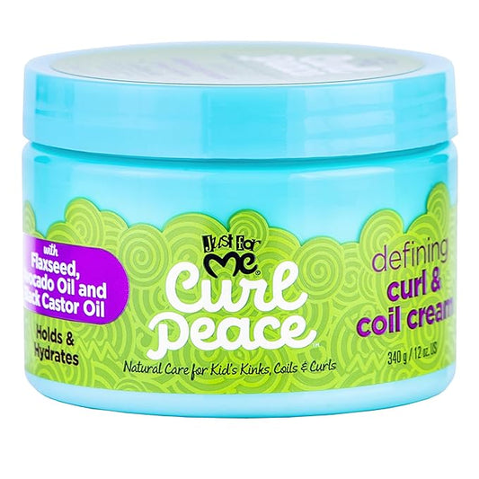 Just for me curl peace curl & coil cream. 12oz