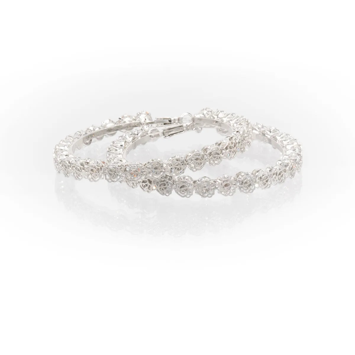 C&L JF360S - ROSE BAR EARRINGS SILVER