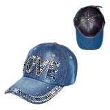 Red by Kiss satin lined stud baseball cap