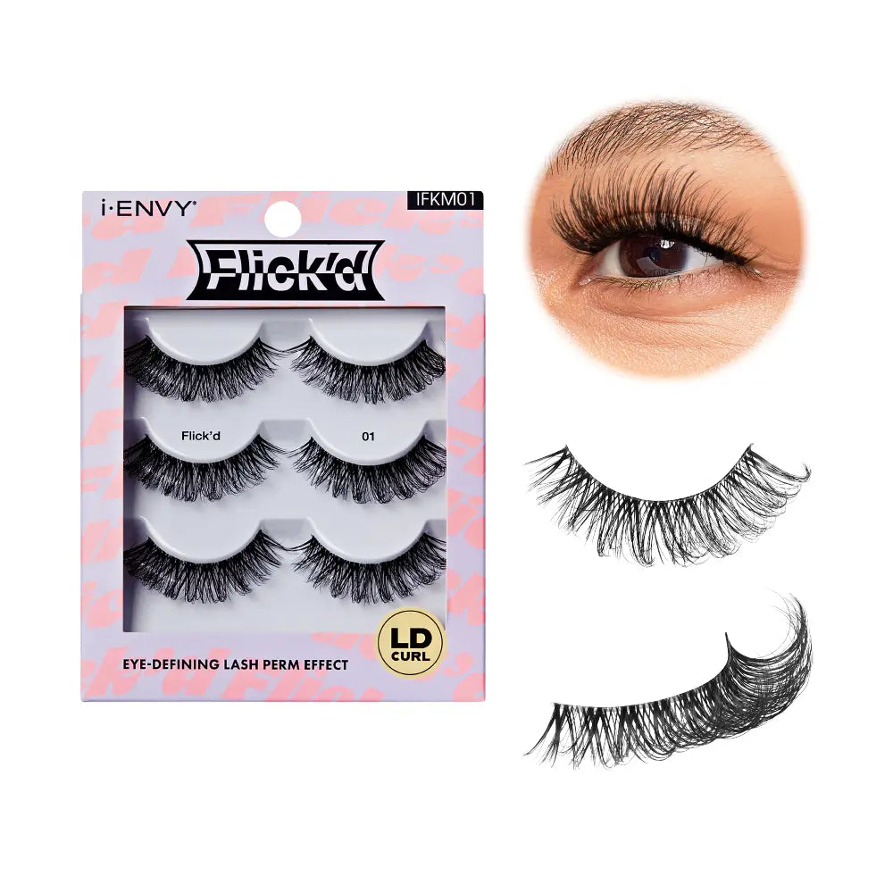 I Envy Flick’d DD Curl Strip Lashes – 3 Pairs