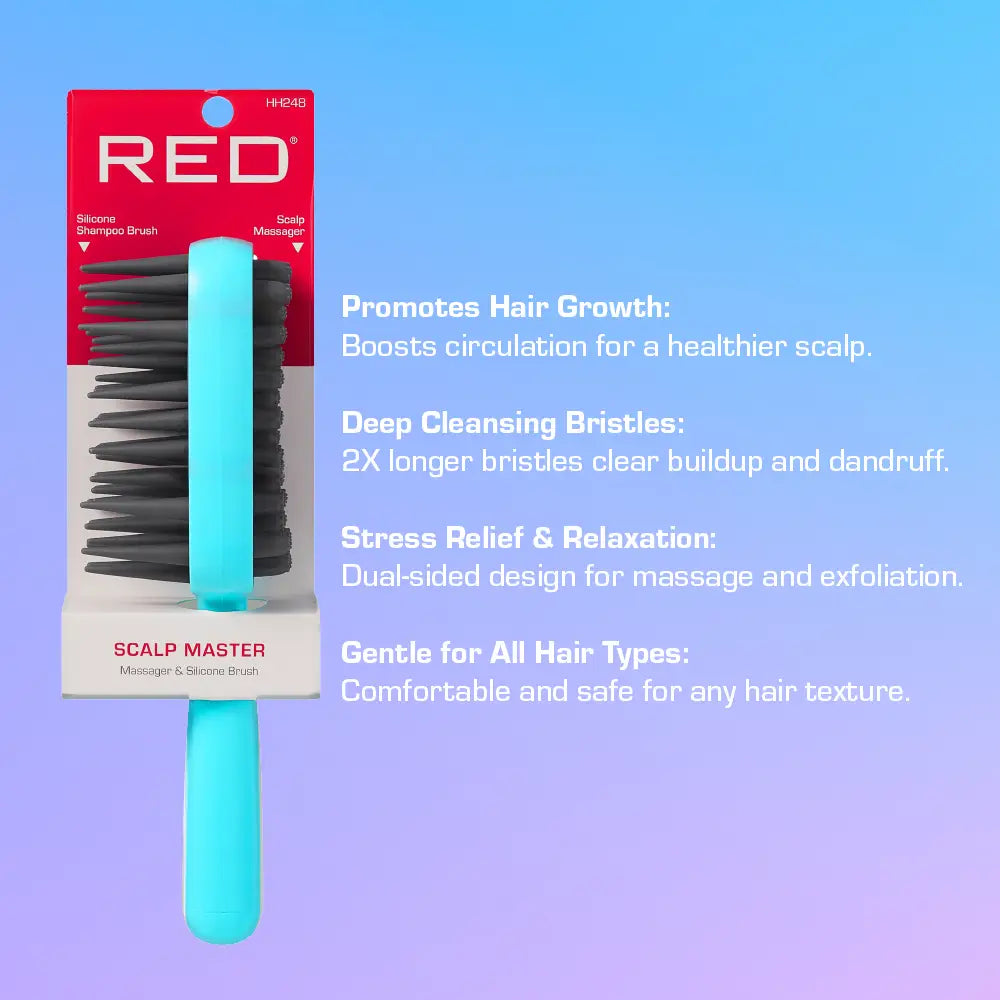 Red by Kiss 2-in-1 Scalp Massager & Shampoo Brush #HH248