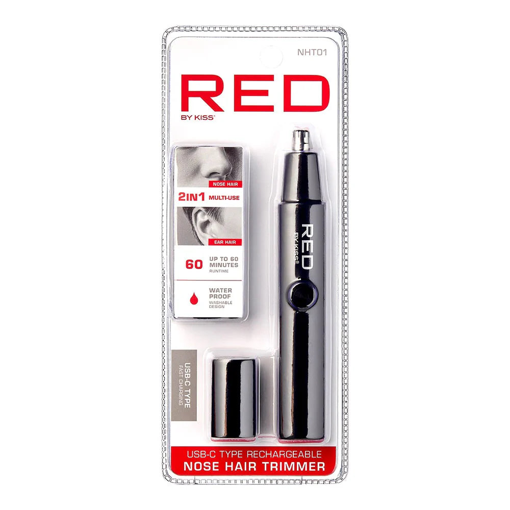 Red By Kiss USB-C Rechargeable Nose Hair Trimmer #NHT01
