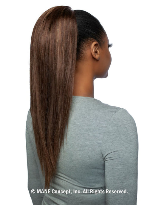 Mane Concept Pristine yaky straight drawstring ponytail 20” PRPE10