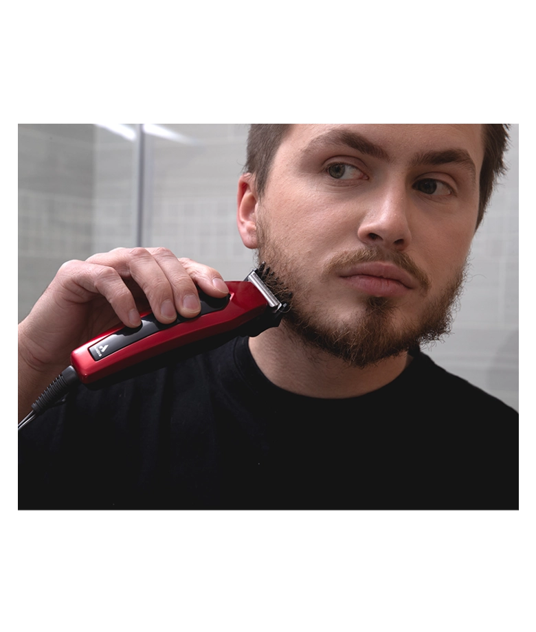 Andis ultra trim T-blade trimmer 7pc. Red and black