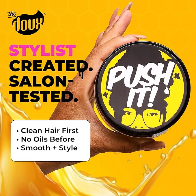 DOUX BEE GIRL PUSH IT! HONEY BRAID AND EDGE GEL 8 OZ