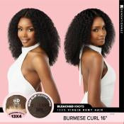 Sensationnel Pearlish 13x4 frontal wig. BURMESE CURL 16”