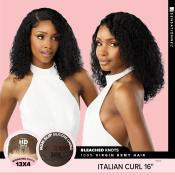 Sensationnel Pearlish 13x4 frontal wig. ITALIAN CURL 16”