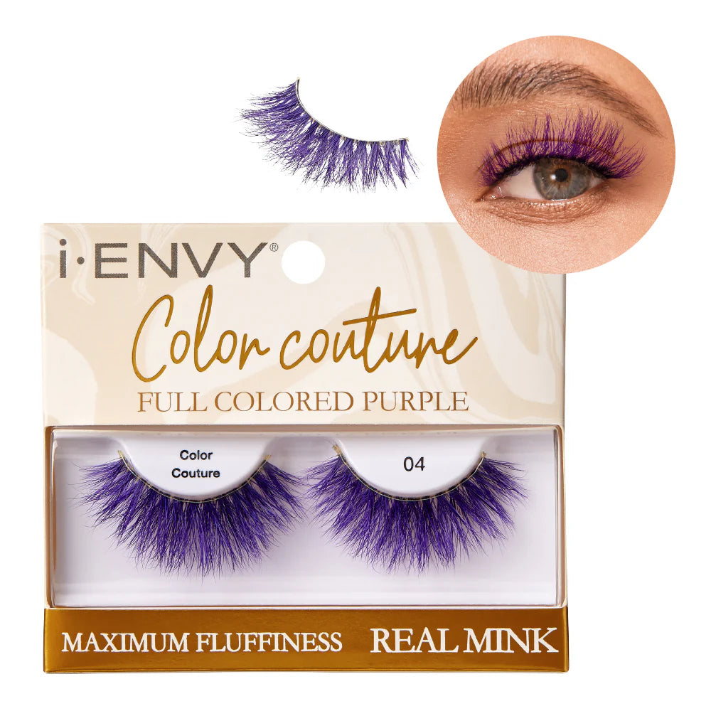 I. Envy color couture real mink lashes.