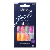 Kiss Gel Fantasy Allure Nails 28 Nails. FA02Y0