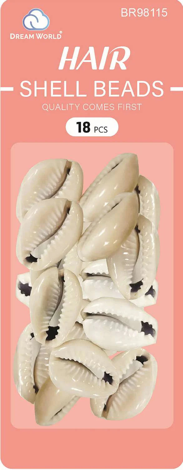 Dream hair Shell Beads. 18pcs. BR98115