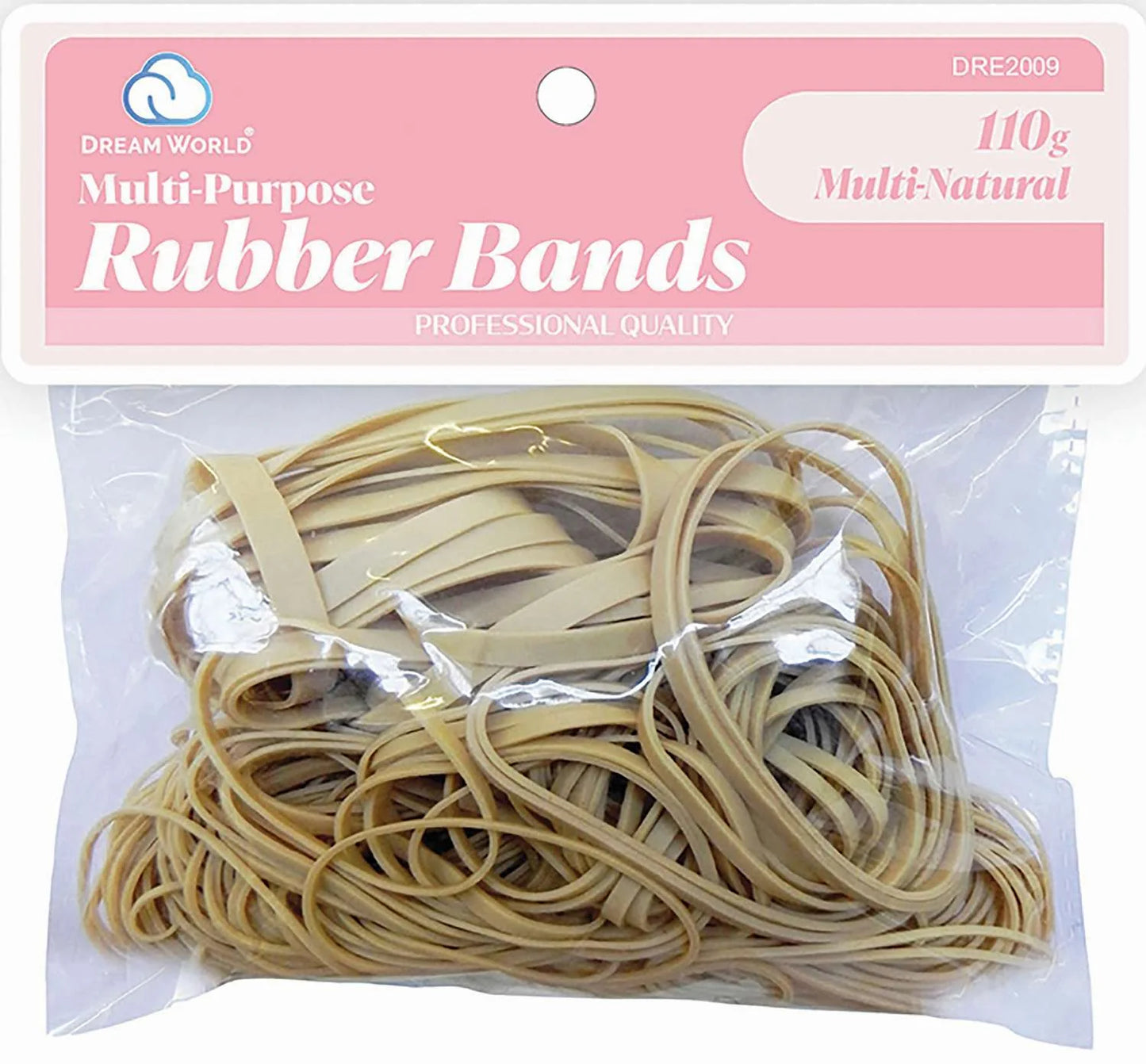 Dream Assorted Rubber Bands multi purpose. Natural. DRE2009
