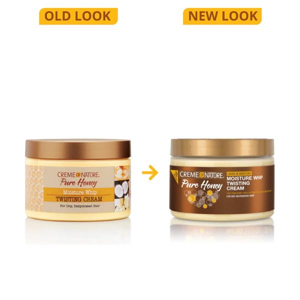 Creme of nature pure honey moisture whip twisting cream. 11.5oz