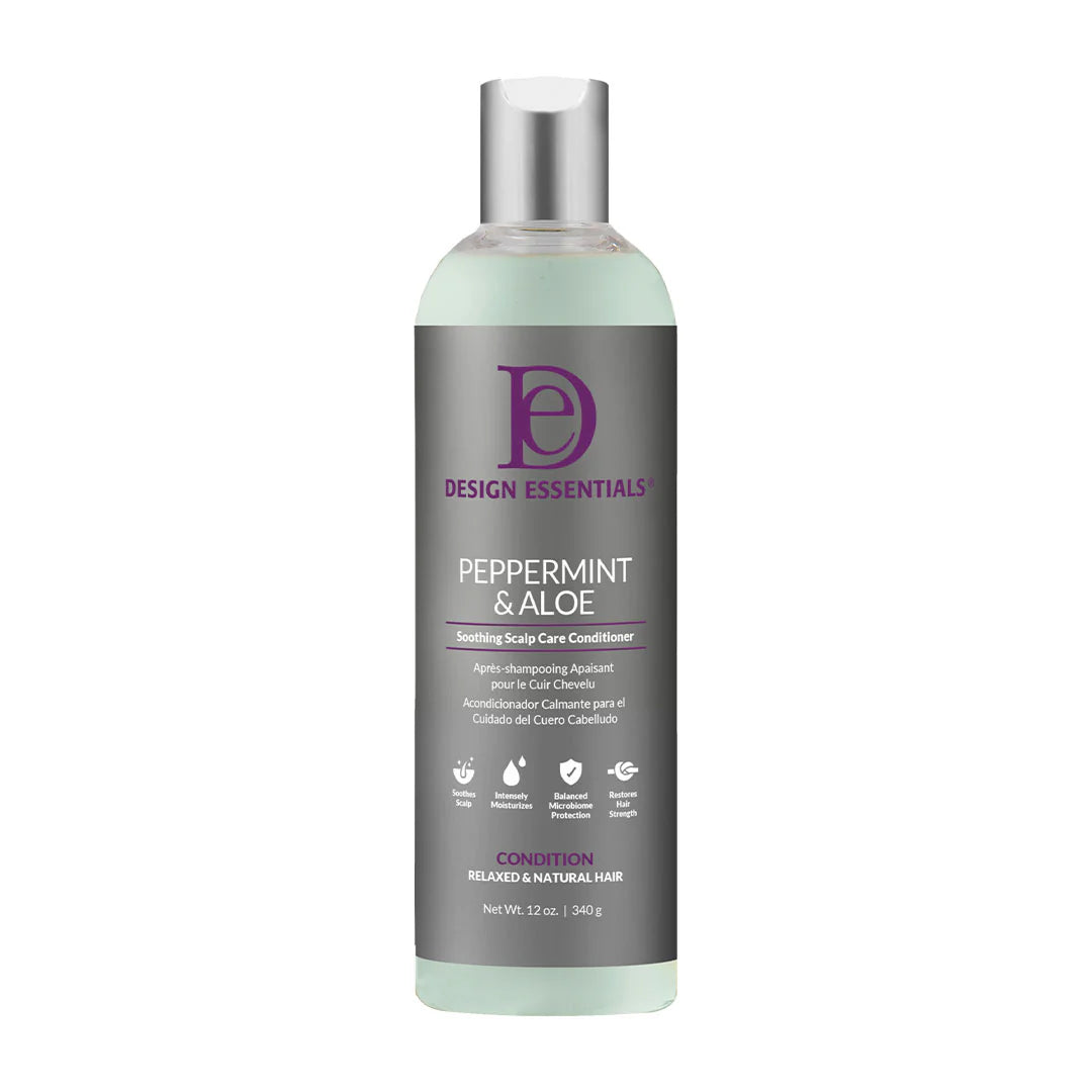 Design essentials peppermint & aloe soothing scalp care conditioner . 12oz
