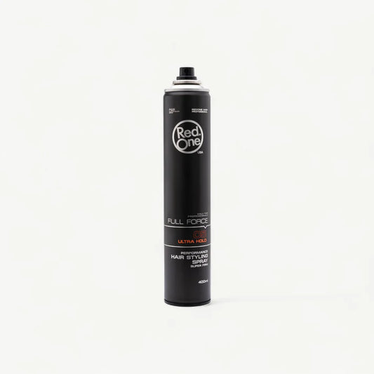 Red one hair styling spray.