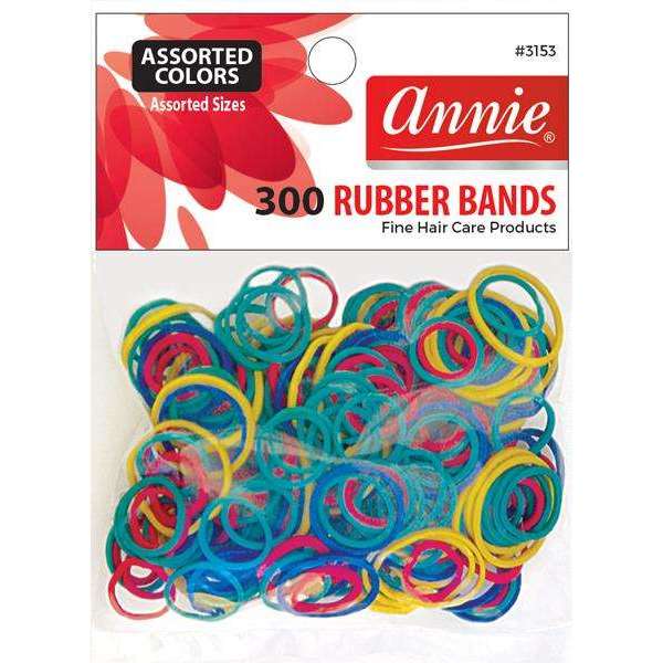 Annie colored Rubber Band. Assorted colors #3153. 300pcs
