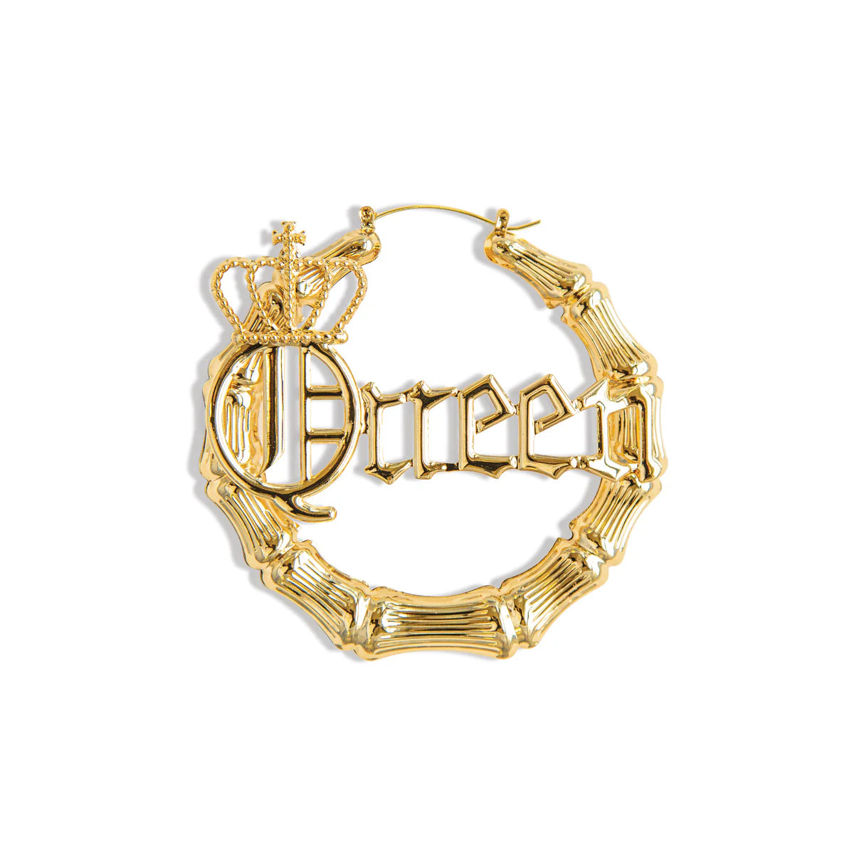 Joy Jewelry bamboo round queen EARRING