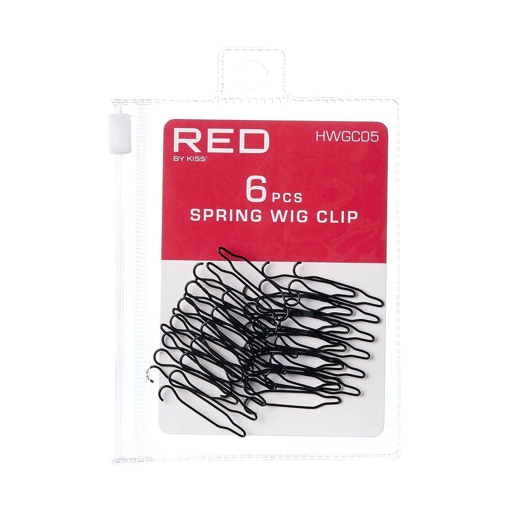 Red by Kiss spring wig clip 6pcs. HWGC05