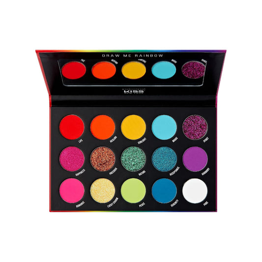 Kiss New York eyeshadow palette. Draw me rainbow. KMSP04