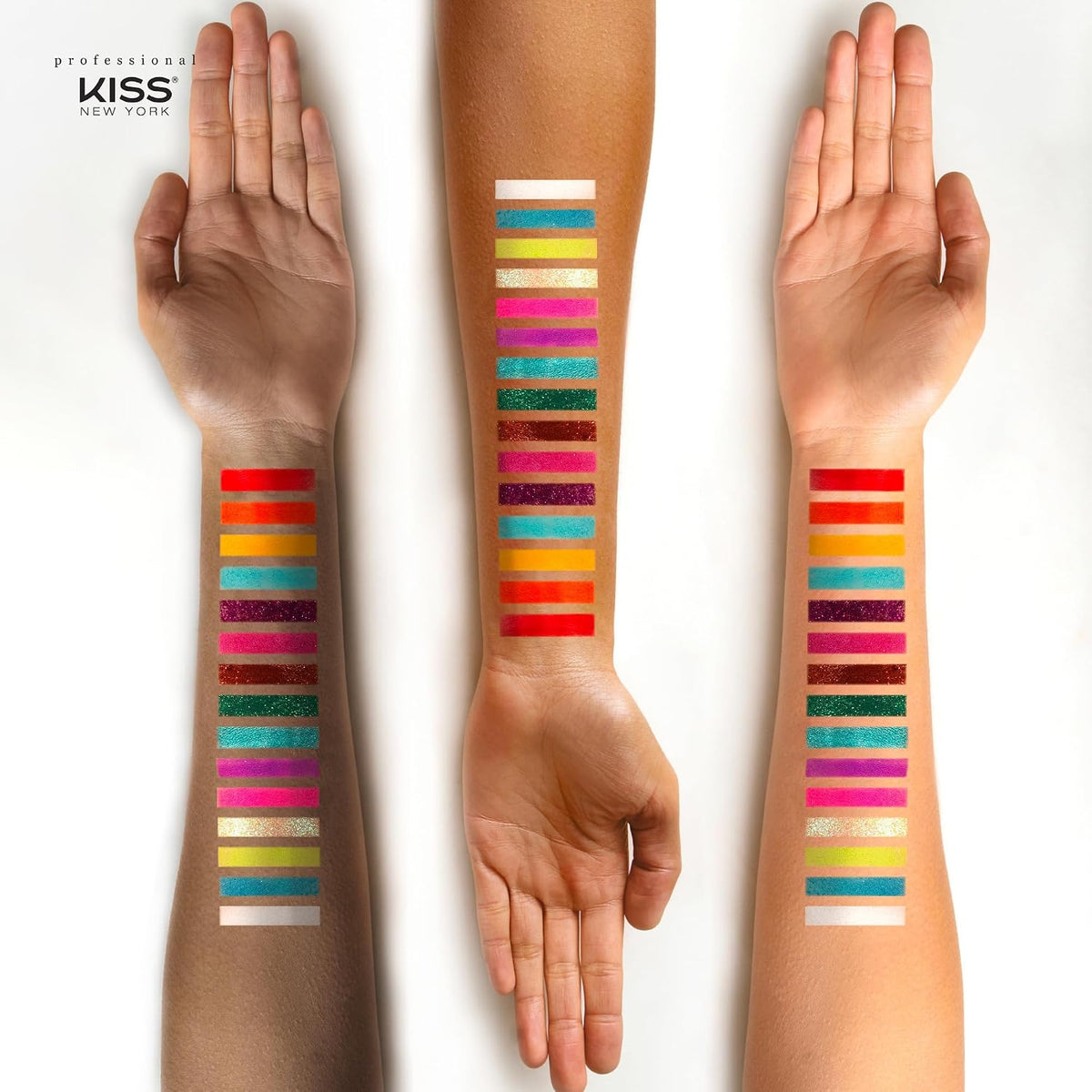 Kiss New York eyeshadow palette. Draw me rainbow. KMSP04