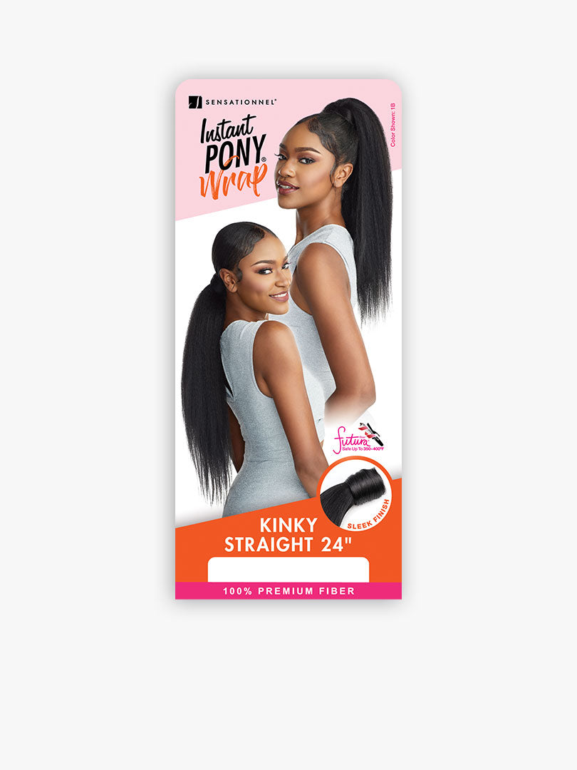Sensationnel Instant wrap pony KINKY STRAIGHT 24“