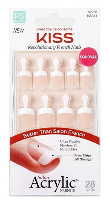 Kiss French acrylic nails-KSA11