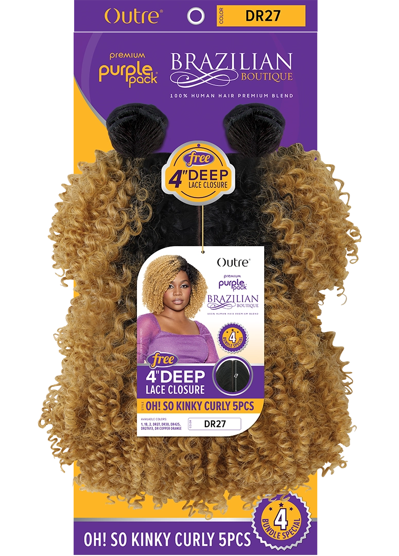 OUTRE PURPLE PACK BOUTIQUE-Oh So Kinky Curly 5pcs