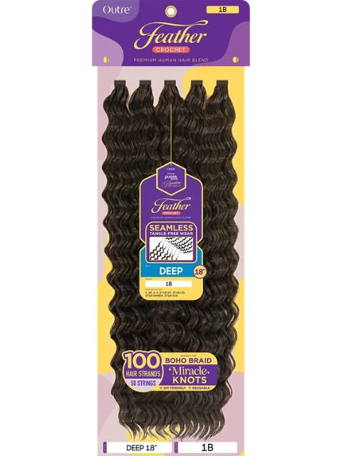 Outre purple pack Brazilian bundle feather crochet. DEEP