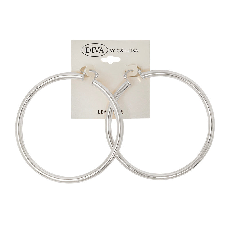 Spanish Brass Hoop SBHS12 Silver