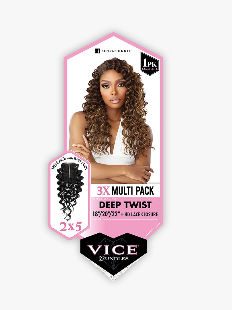 Sensationnel Vice bundle multi deep 18"20"22