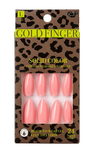 Gold finger Trendy nails. GC37