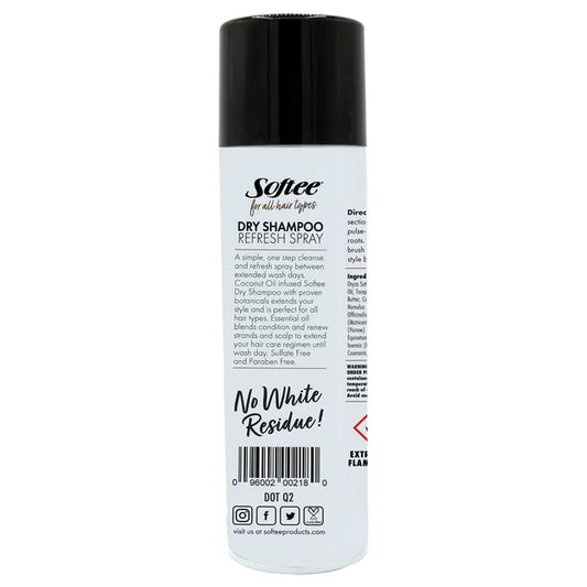 Softee coconut crush dry shampoo refresh spray