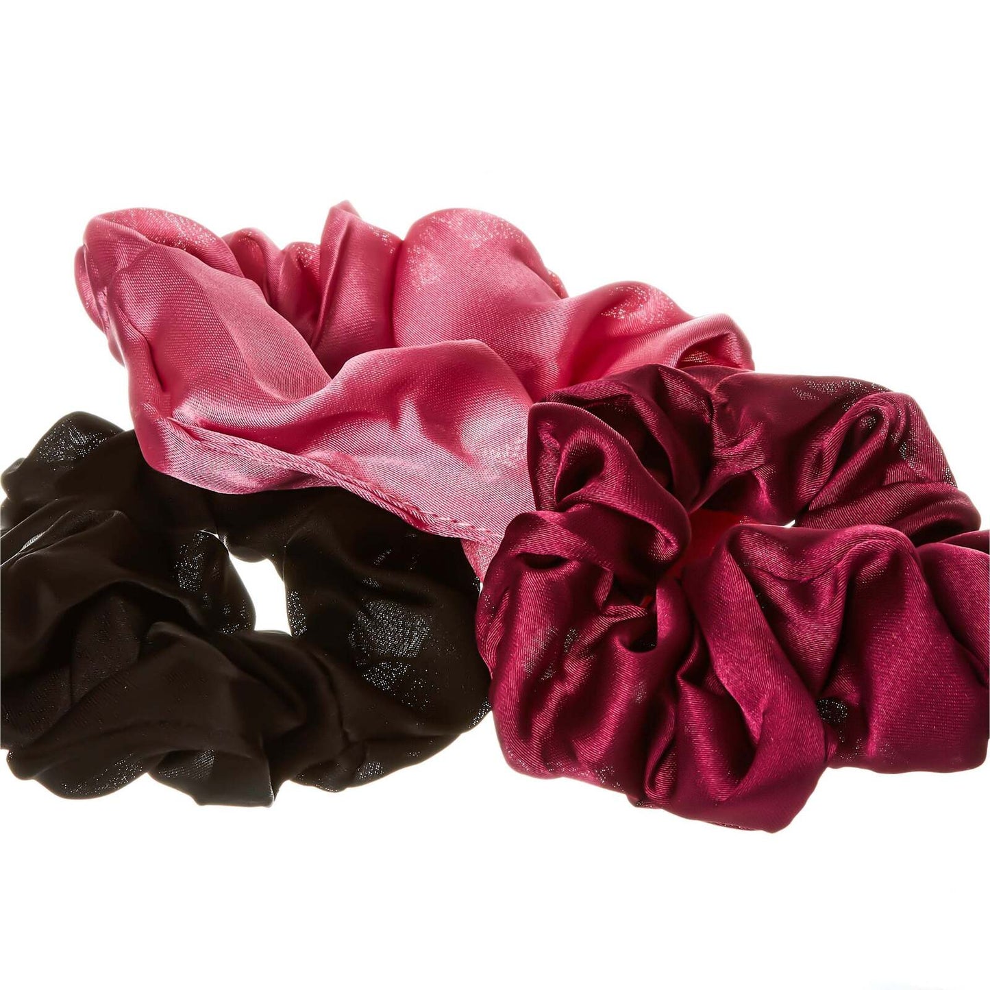 Red by kiss silky satin scrunches. 3 PCS. HSSS01A