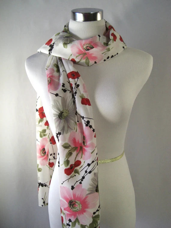 Longer Length Satin Scarf main image 1