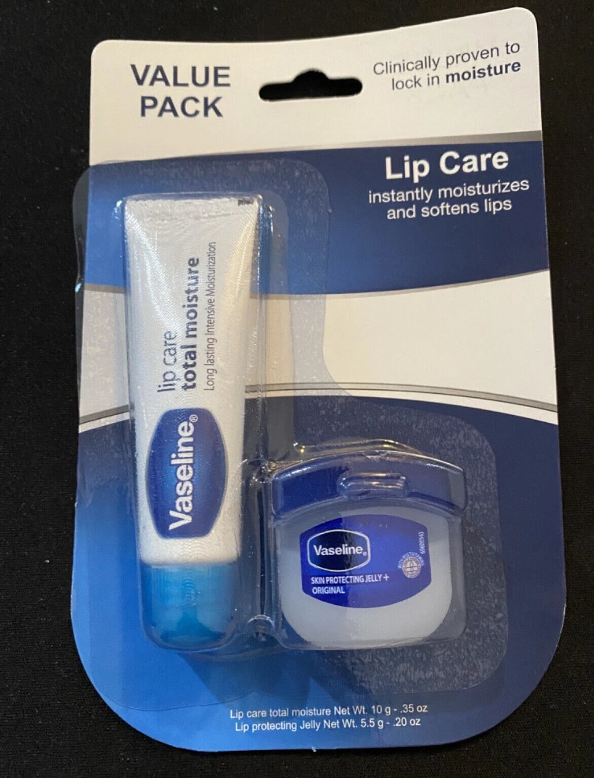 Vaseline lip 0.35oz +jelly 0.2 oz