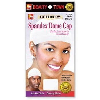 Spandex Dome Cap. White