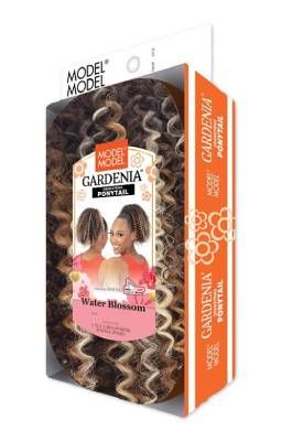 Model Model Gardenia drawstring ponytail. Water Blossom