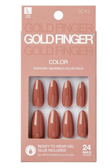 Gold finger Trendy nails. GC42