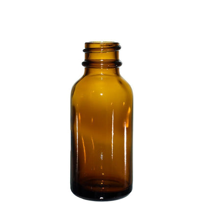 1 oz. Amber Boston Round with Black Fine-Mist Sprayer (Smooth) (.16 ml Per Spray) (20/400) (V5) (V20)