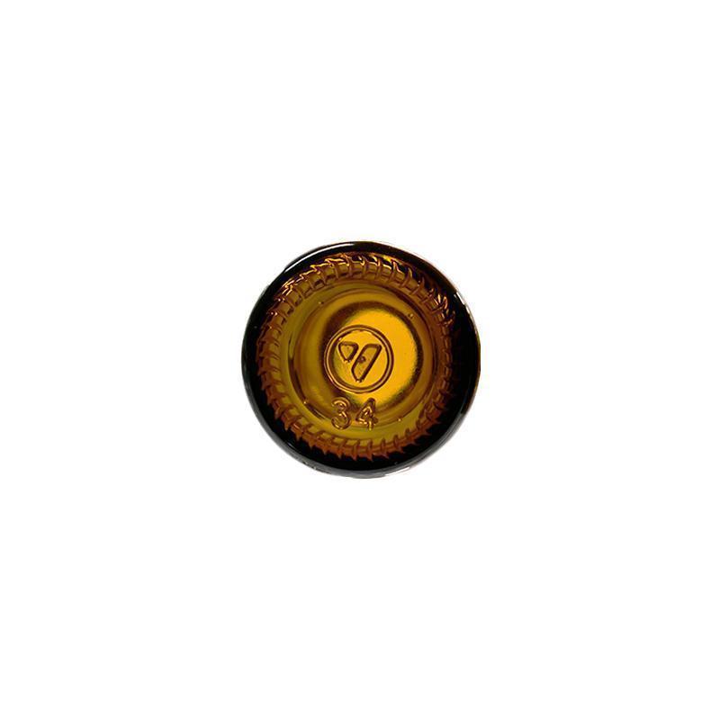 1 oz. Amber Boston Round with Black Fine-Mist Sprayer (Smooth) (.16 ml Per Spray) (20/400) (V5) (V20)