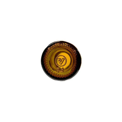 1 oz. Amber Boston Round with Black Fine-Mist Sprayer (Smooth) (.16 ml Per Spray) (20/400) (V5) (V20)