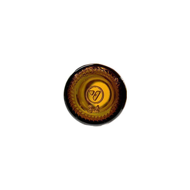 1 oz. Amber Boston Round with Black Treatment Pump (20/400) (V5) (V20)