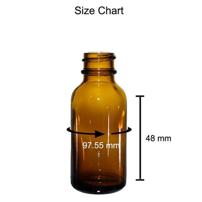 1 oz. Amber Boston Round with Black Treatment Pump (20/400) (V8) (V15)