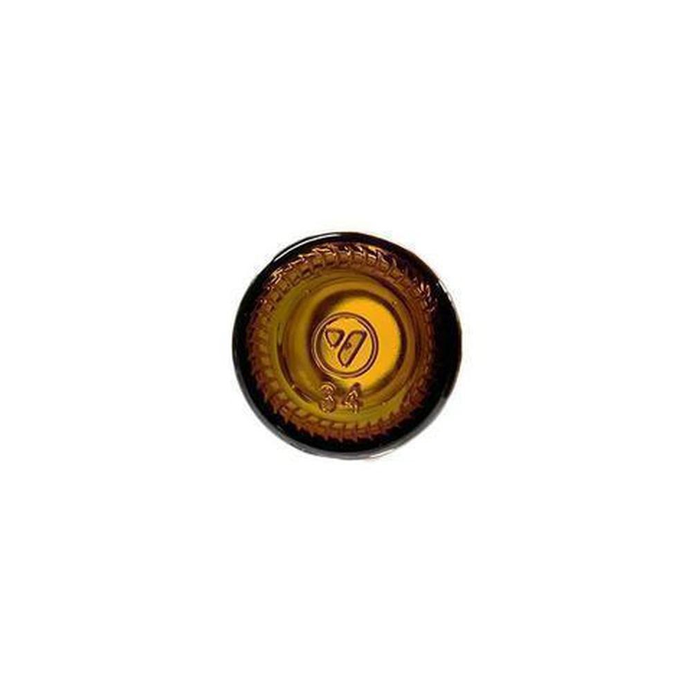 1 oz. Amber Boston Round with White Cap (20/400) (V5) (V6)