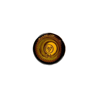 1 oz. Amber Boston Round with White Child-Resistant Cap (20/400) (V5) (V6)