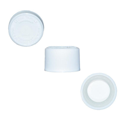 1 oz. Clear Boston Round with White Child-Resistant Cap (20/400) (V7) (V1)