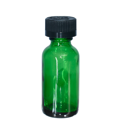 1 oz. Green Boston Round with Black Child-Resistant Cap (20/400) (V23) (V6)