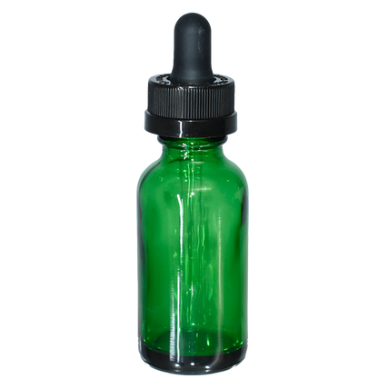 1 oz. Green Boston Round with Black Child-Resistant Dropper (20/400) (V23) (V8)